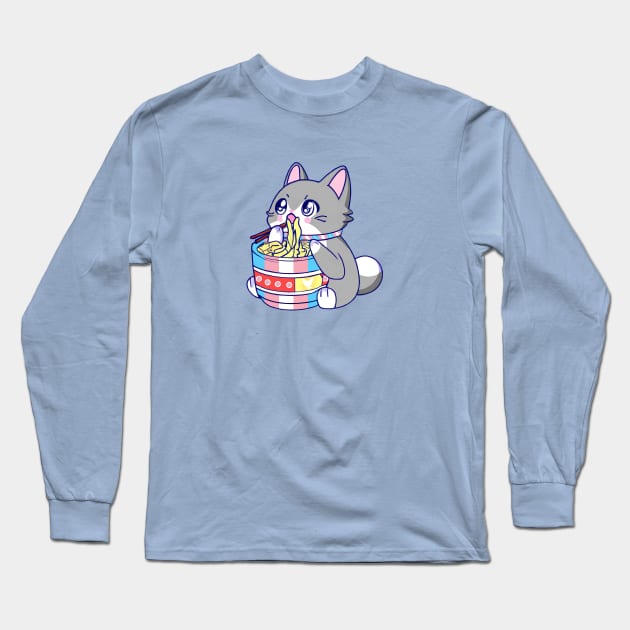 Trans Shirt, Pride Flag Cat, Gay Cat Tee, Kawaii Trans, Trans Clothing, Trans Anime, Trans Flag Shirt, Trans Flag Gift, Trans Gift, Gift for Trans, Transgender Shirt, Transgender Gifts, Transgender Flag Long Sleeve T-Shirt by GraviTeeGraphics